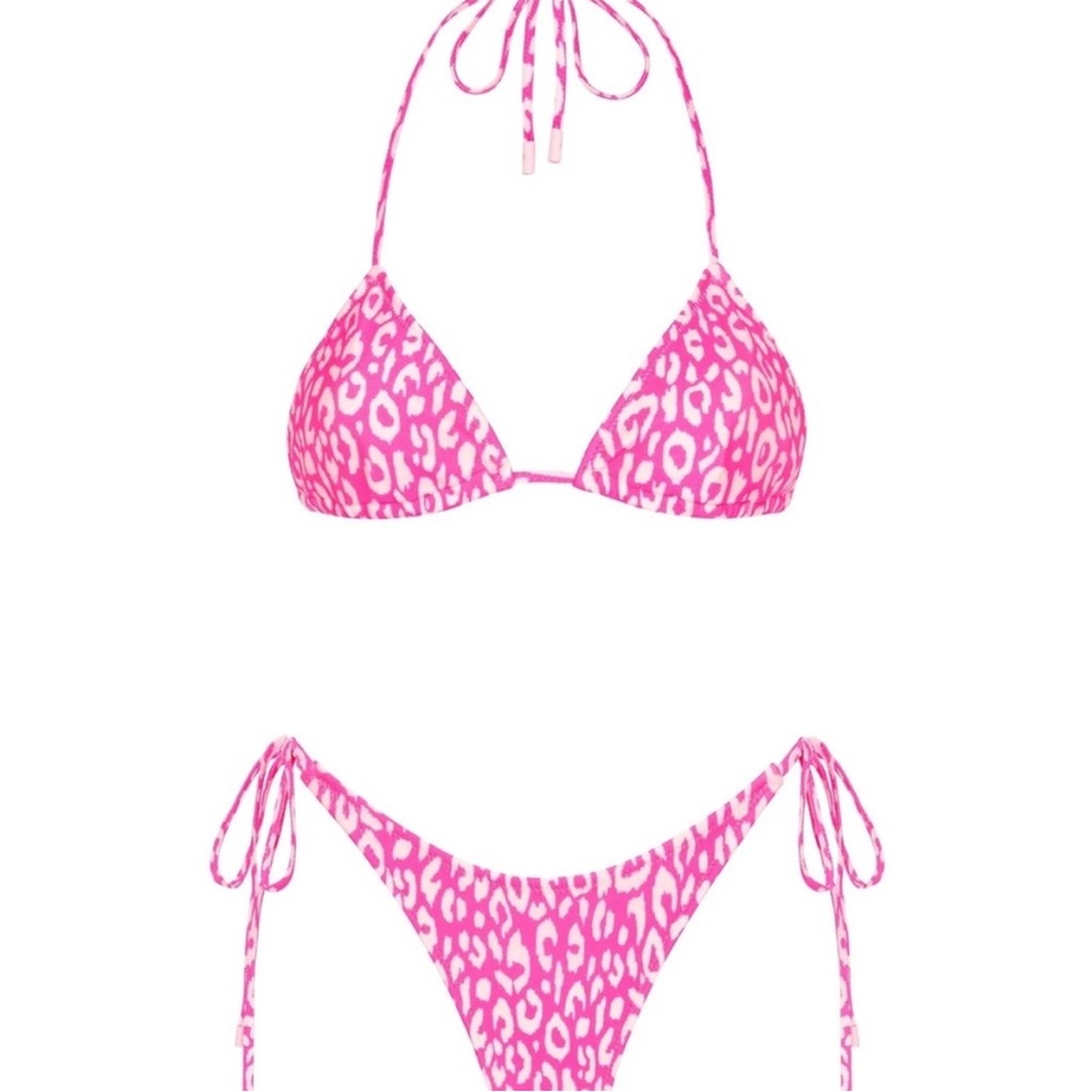 Triangl Swimwear Pink Leopard Bikini